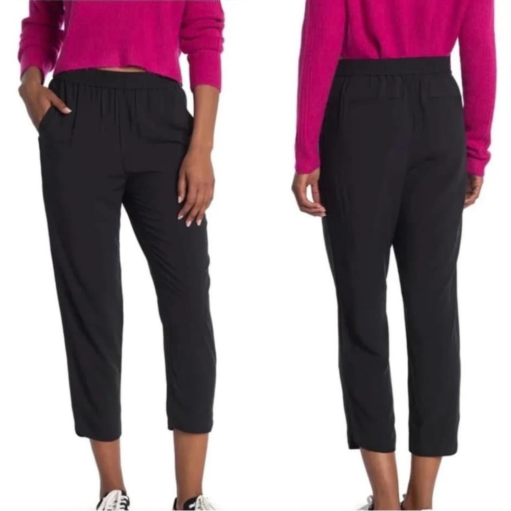 Madewell Black Dolphin Hem Track Trousers, size M